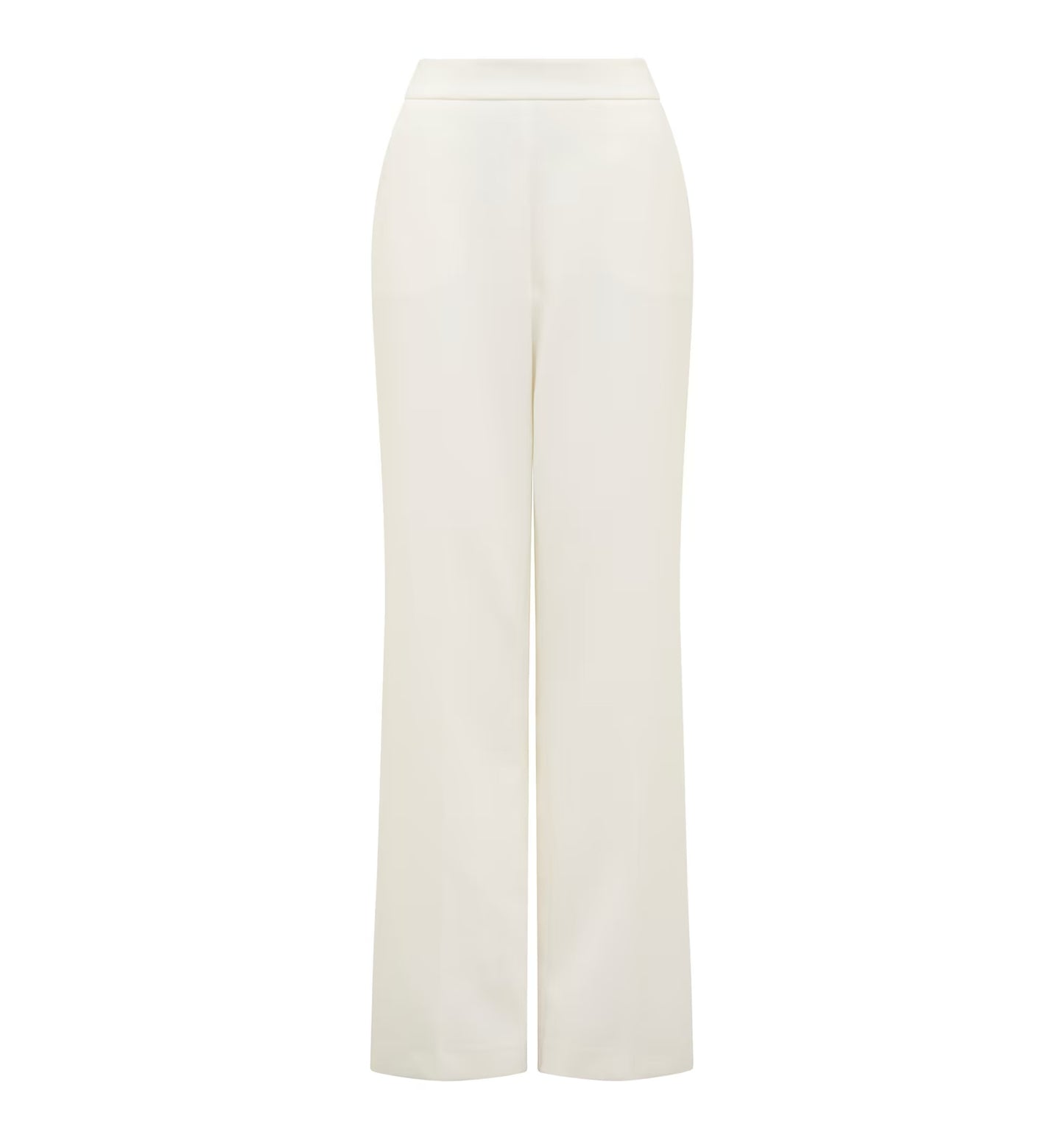 Crystal White High Rise Linen Pants