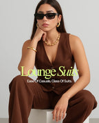 Thea Linen Vest Coat & Trouser Set - Terra