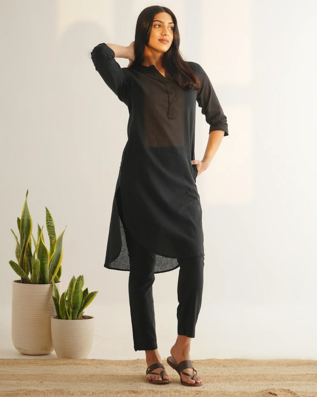 Azara Co-Linen Kurta Set - Inkstone