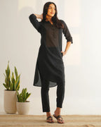 Azara Co-Linen Kurta Set - Inkstone