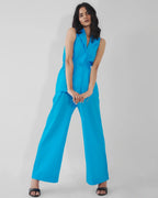 Kaia Linen Cinched Blazer Set - Sea Mint