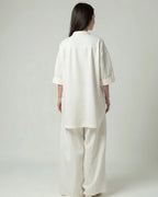 White Co-Linen Coord Set