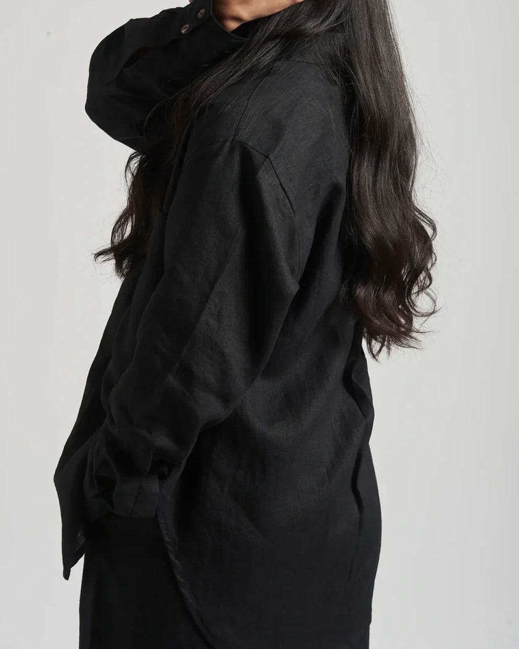 Black Co-Linen Coord Set - NH