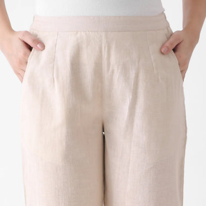 Greige Linen Pants