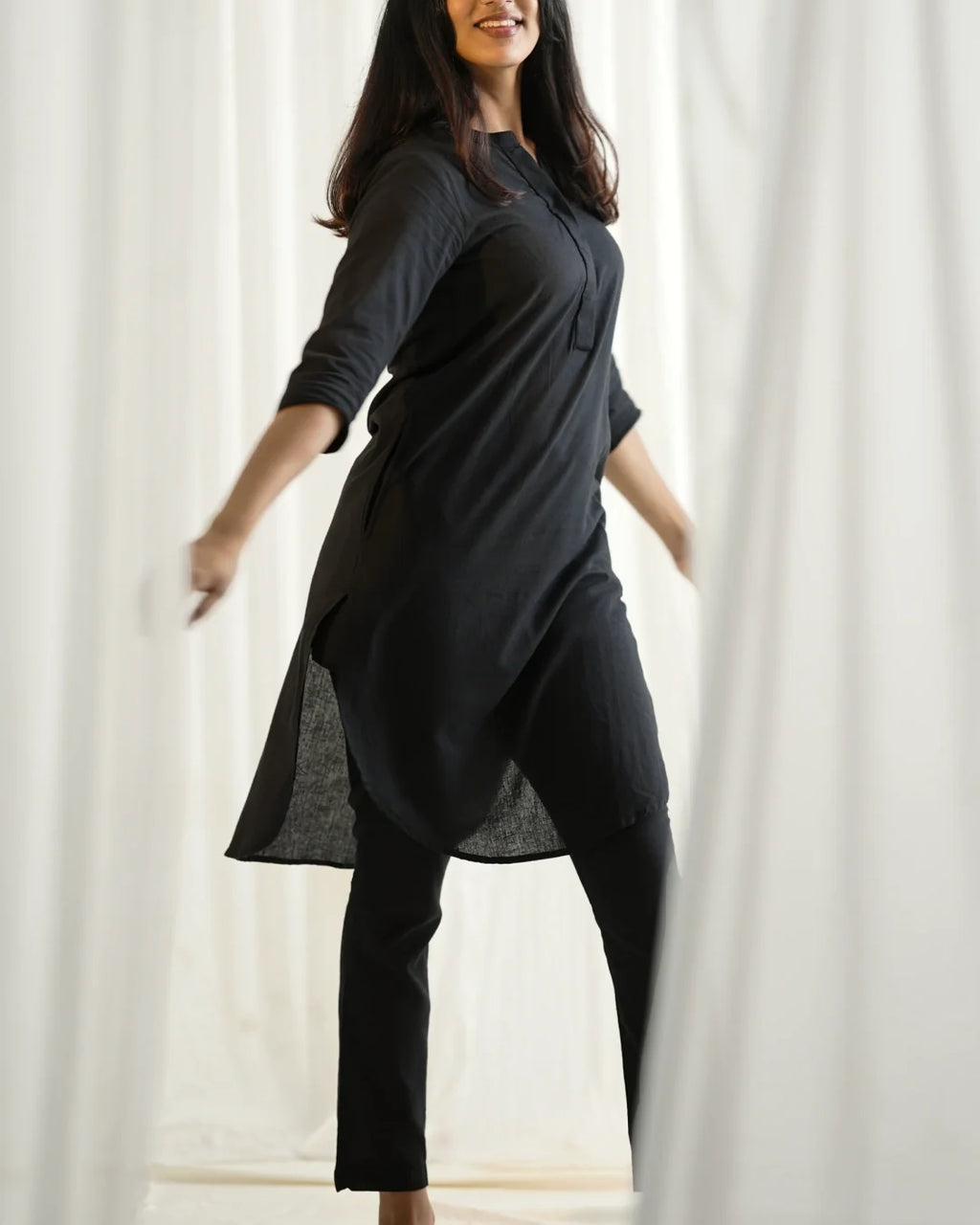 Azara Co-Linen Kurta Set - Inkstone