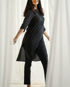 Azara Co-Linen Kurta Set - Inkstone