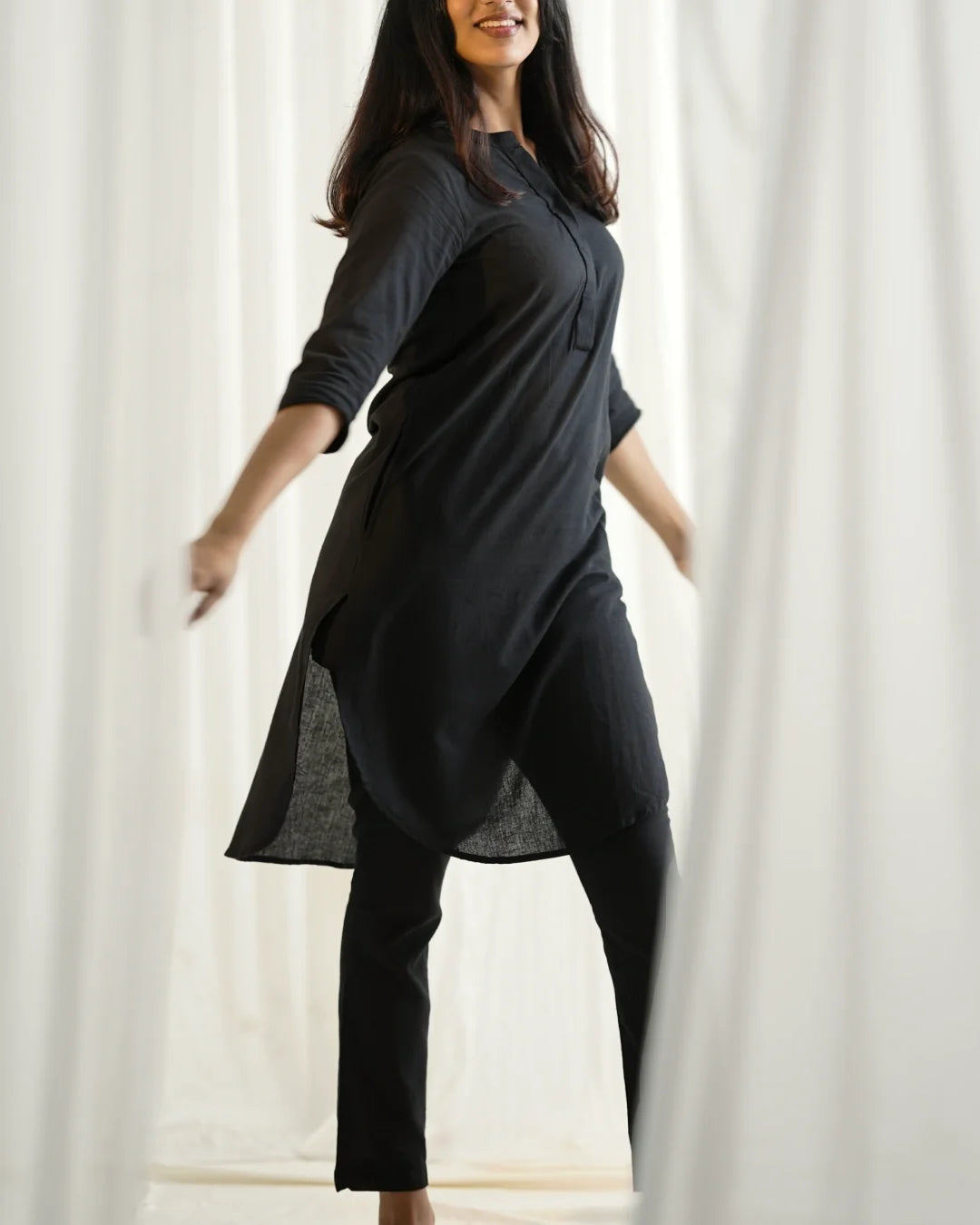Azara Co-Linen Kurta Set - Inkstone