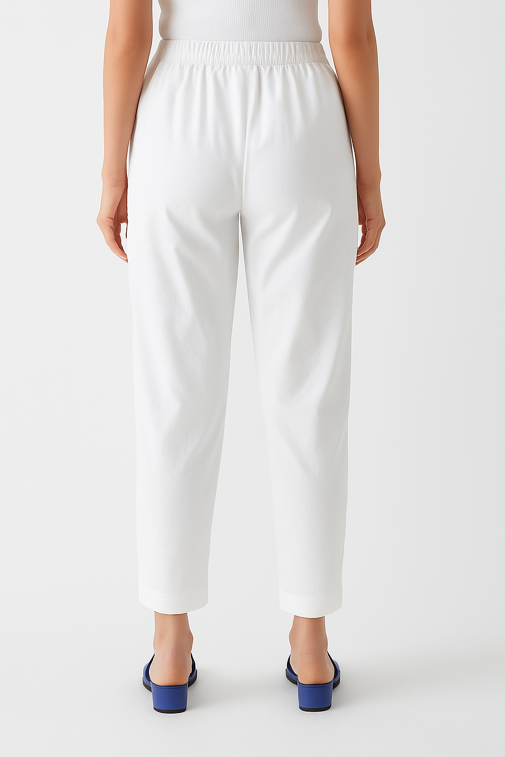 Pure White Linen Pants