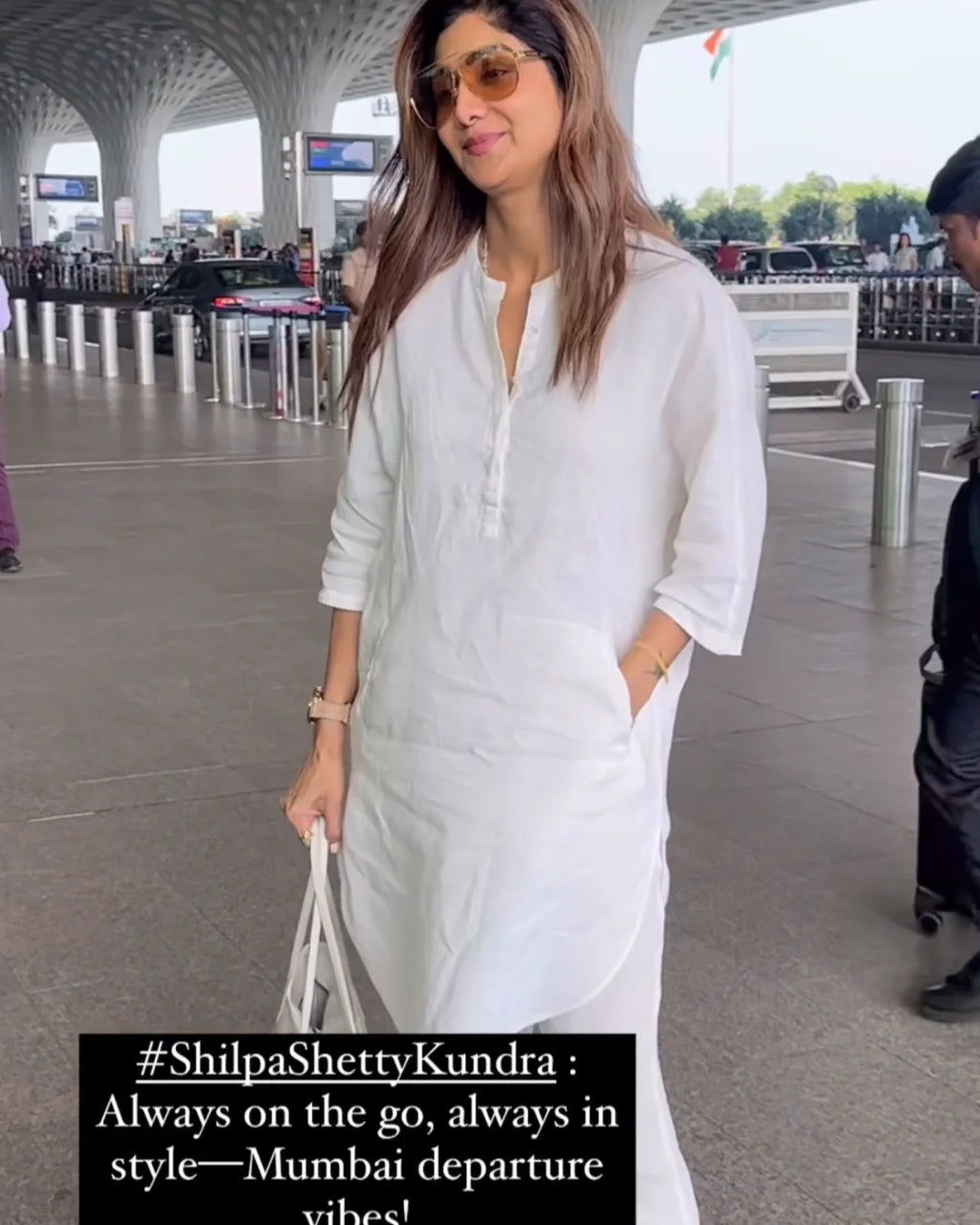 Vanilla White Linen Kurta Set