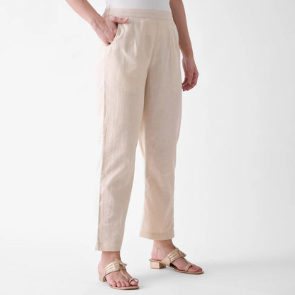 Greige Linen Pants