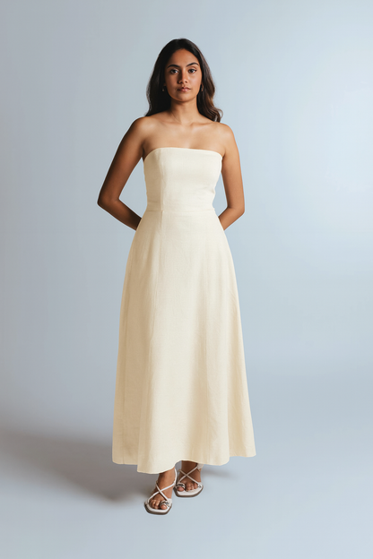 Lemon Strapeless Midi