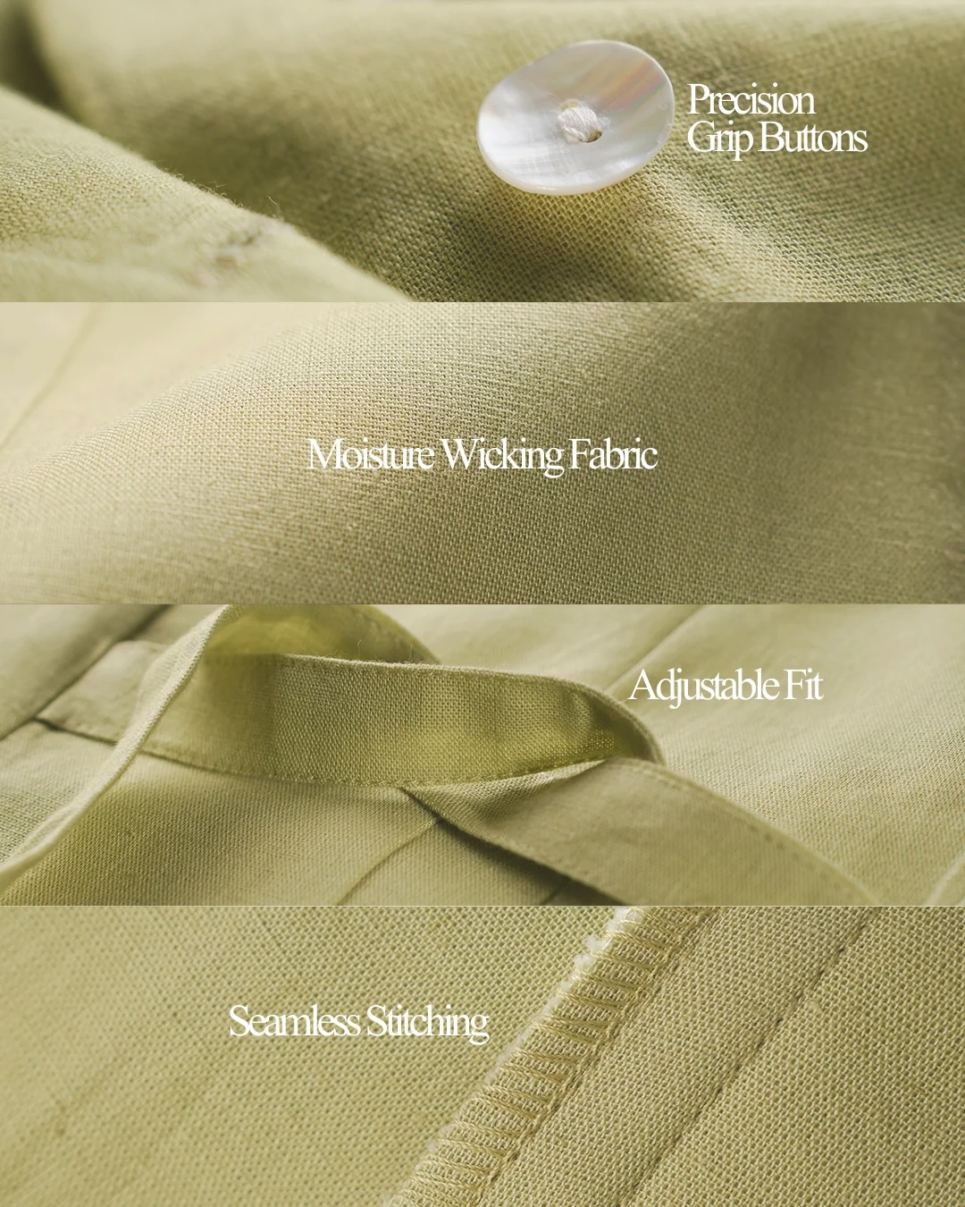 Soho Linen Button-Front Vest & Pant Set - Willow