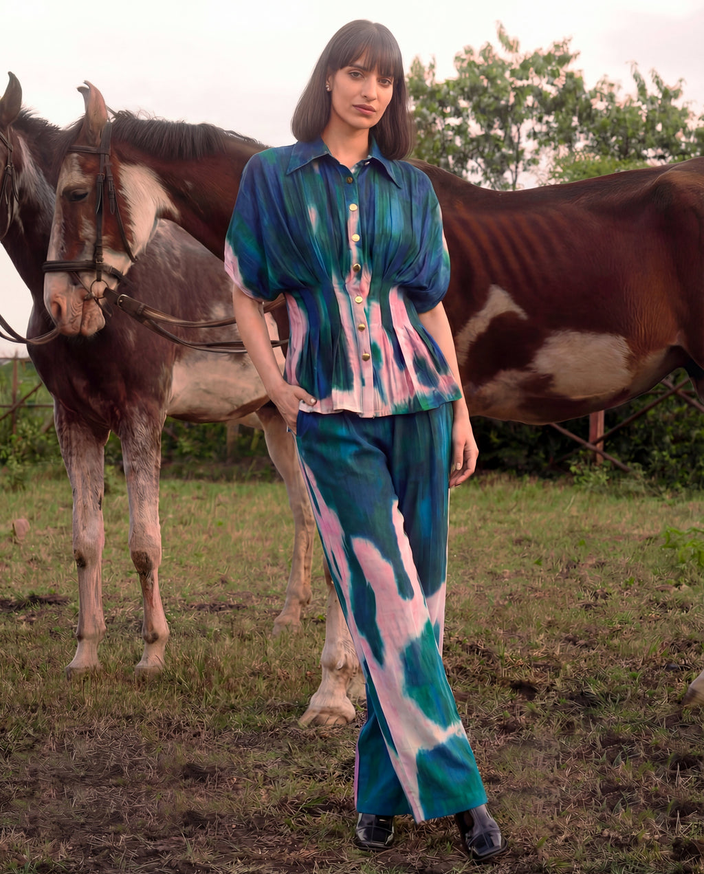 Madhuri Muse Ivara Tie-Dye Set