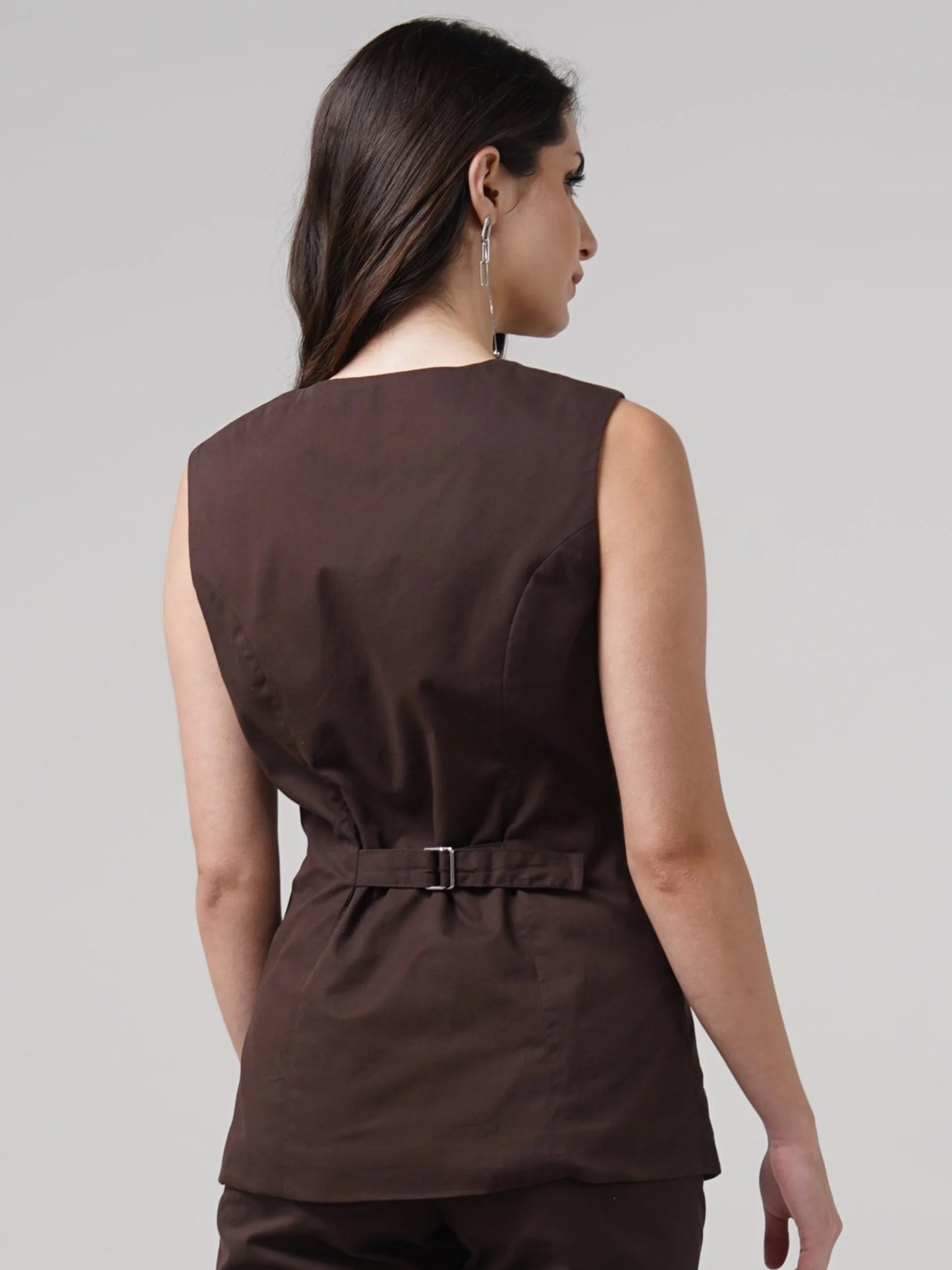 Burgandy Pleated Top