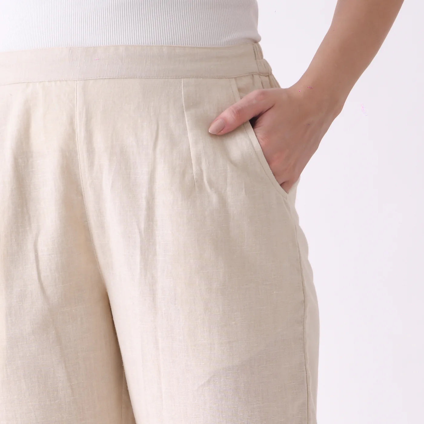 Greige Linen Pants
