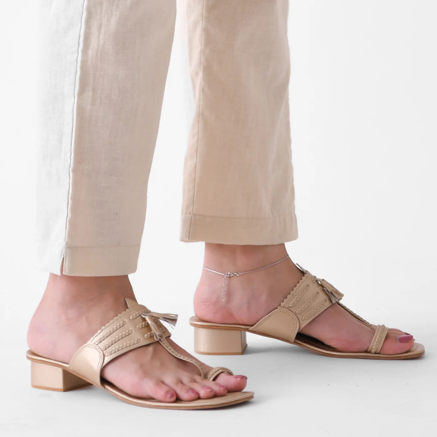 Greige Linen Pants