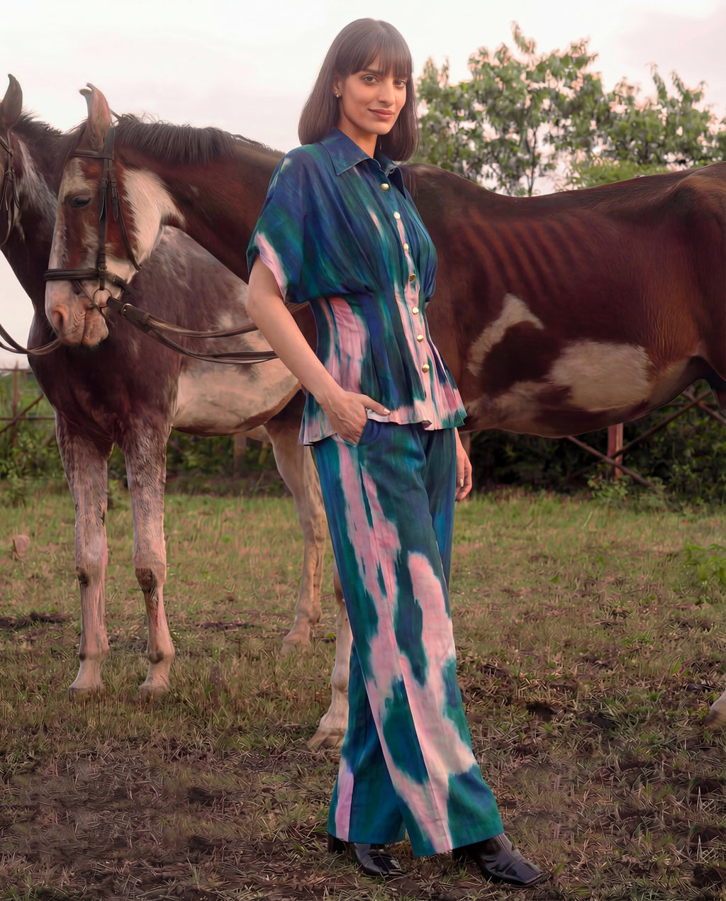 Madhuri Muse Ivara Tie-Dye Set