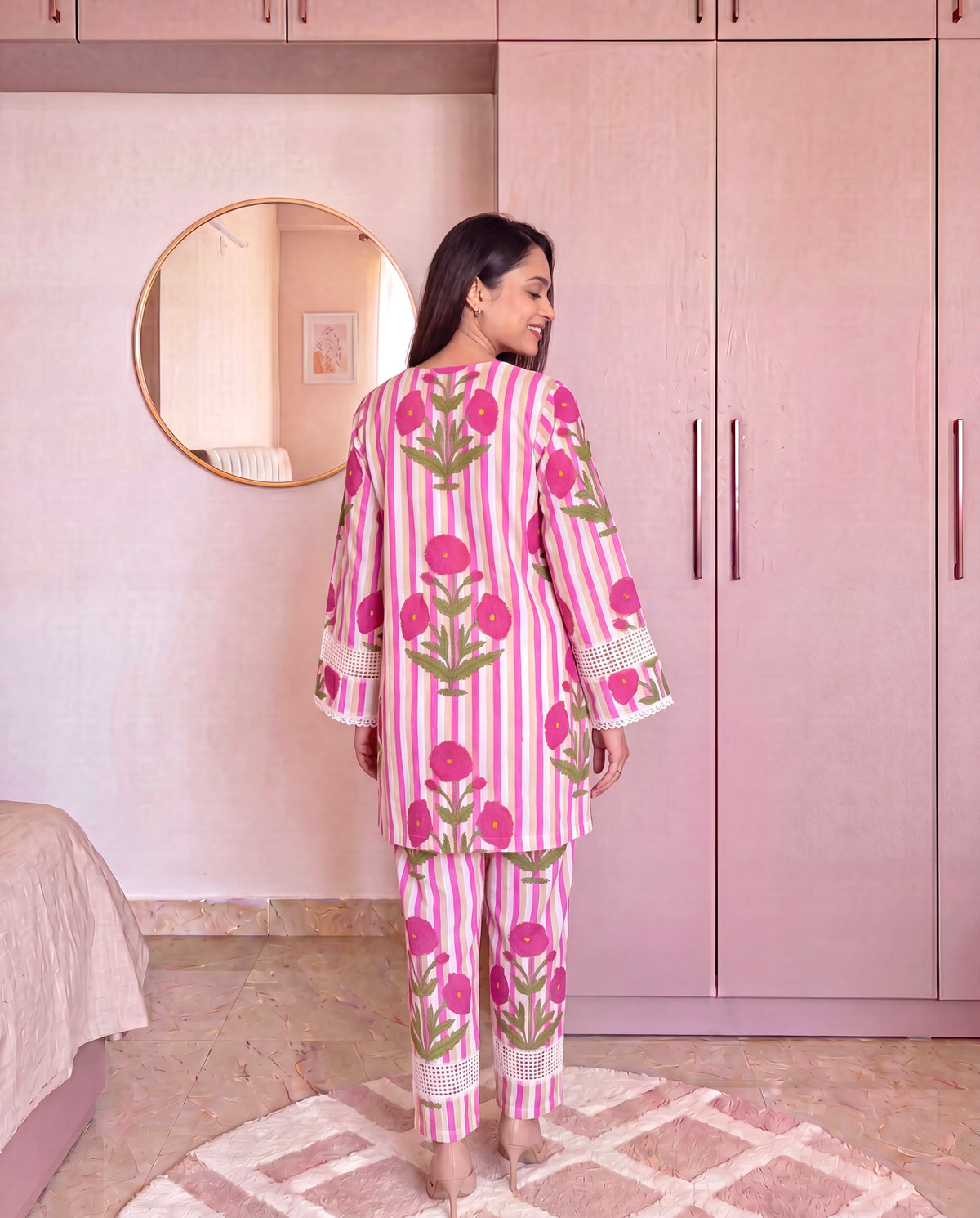 La Roselle Cotton Kurta Set
