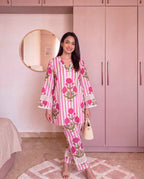 La Roselle Cotton Kurta Set