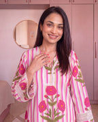 La Roselle Cotton Kurta Set