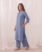 Vidya Balan muse Riviera Blue Kurta Set