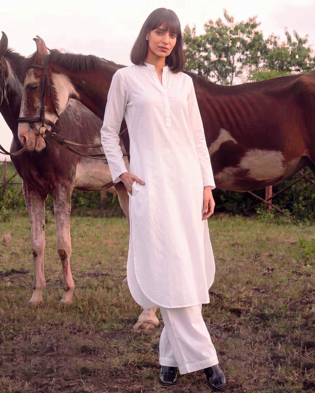 Shilpa Muse Cotton Linen Kurta Set
