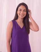 Meher Muse Violet Sleeveless Co-ord Set