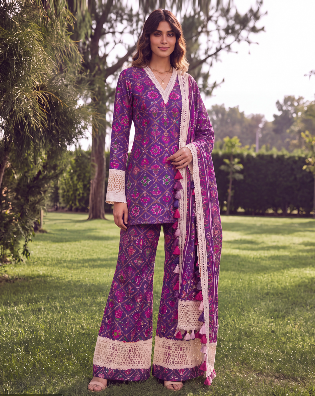 Patola Three Piece Set