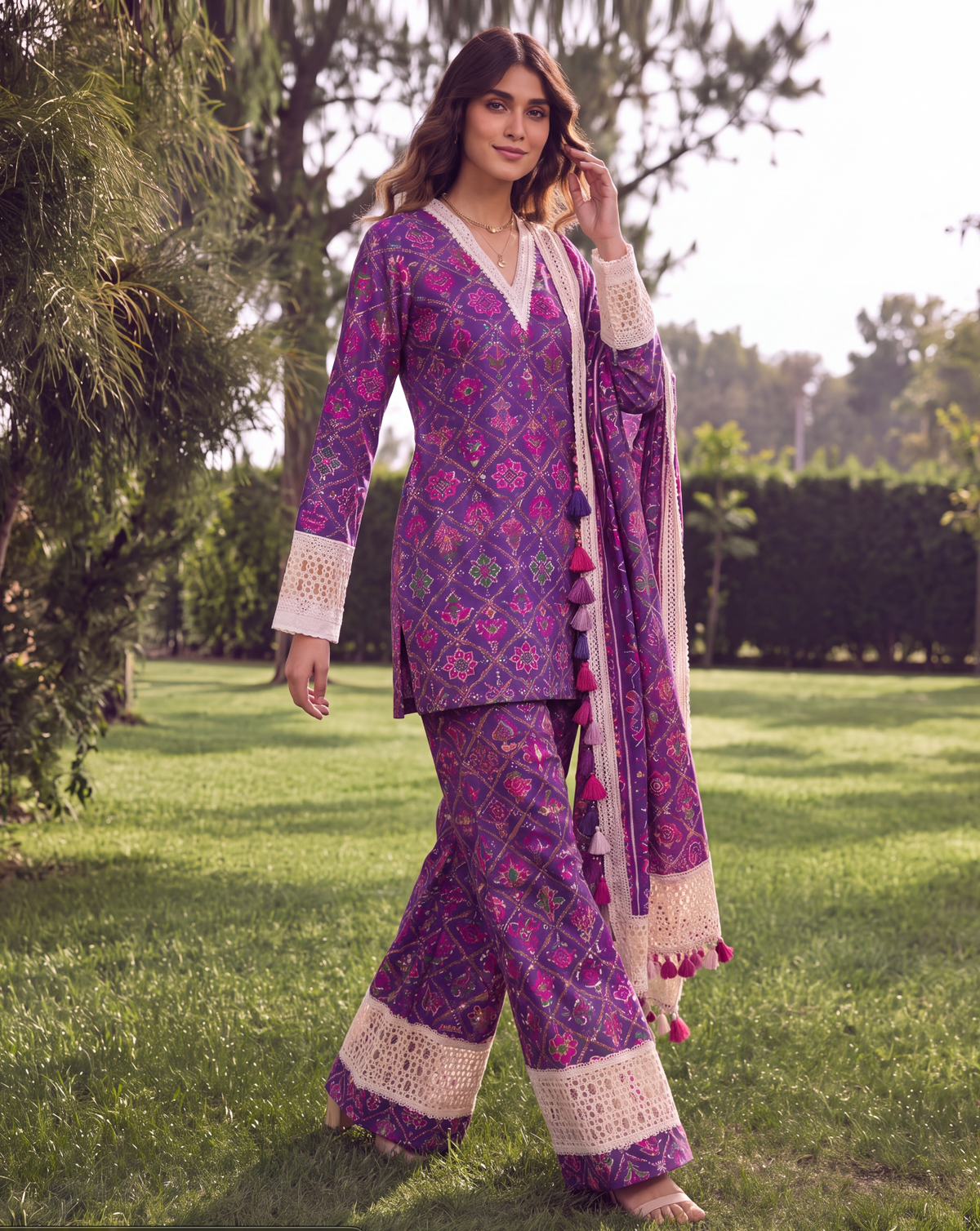 Patola Three Piece Set