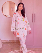 Pariniti Muse Serene Polka Cotton Kurta Set